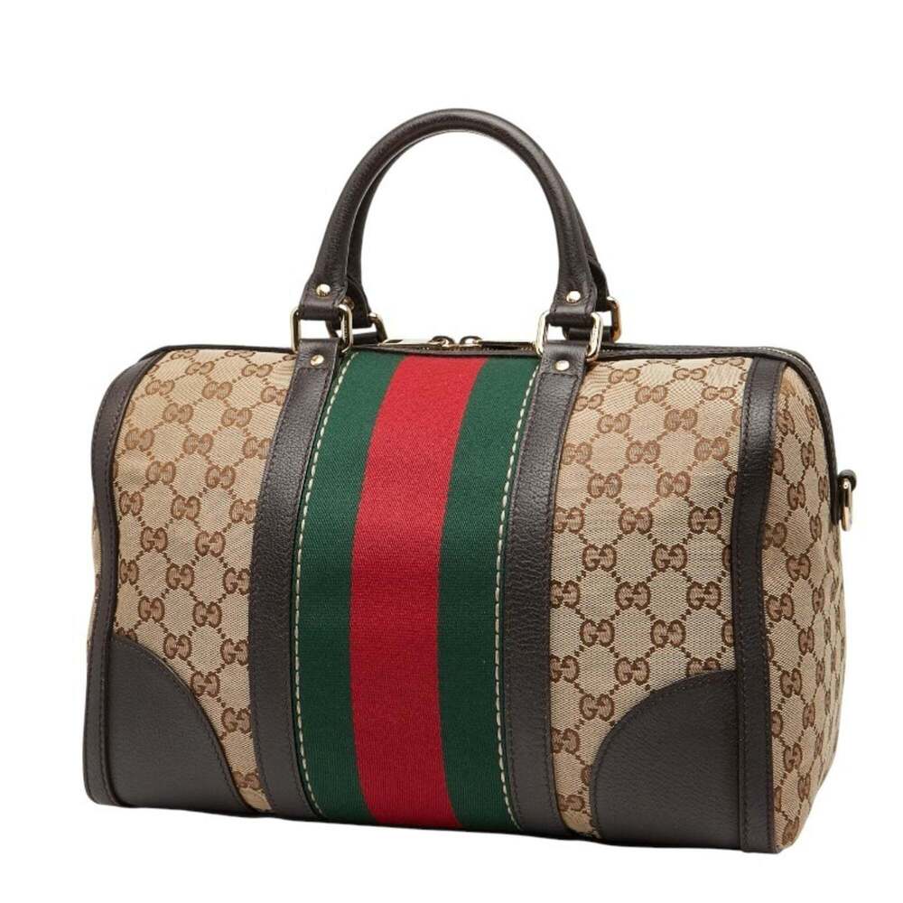 GUCCI Authentic Brown Leather Shoulder Bag - Picture 2 of 12